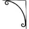 Ekena Millwork Legacy Wrought Iron Bracket, (Single center brace), Antiqued Pale Gold 1 1/2"W x 12"D x 15"H BKTM01X12X15SLEAPG - alternate 8